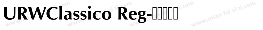 URWClassico Reg字体转换